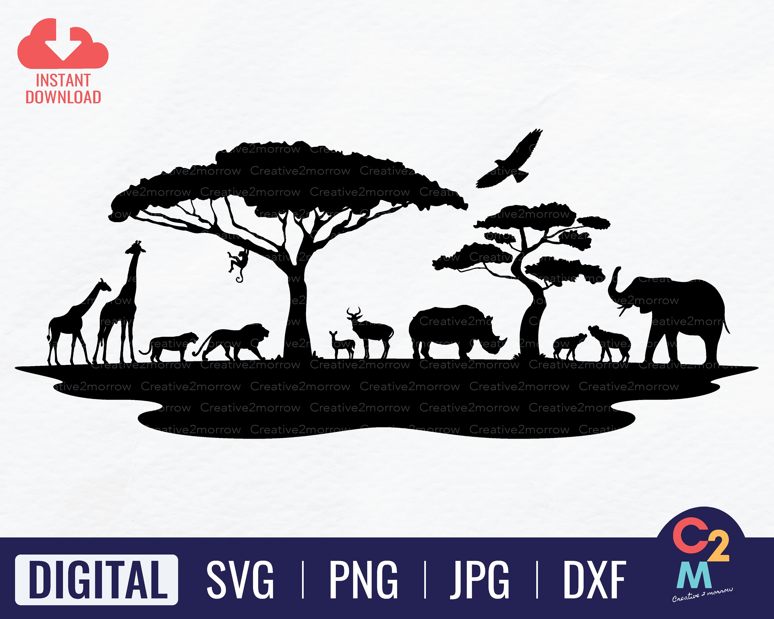 safari animals svg free