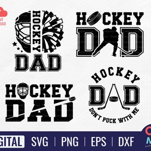 Hockey Dad Bundle SVG | Hockey Dad Shirt | Hockey Player SVG | Fun Hockey | Ice Hockey Svg | Sports Dad Svg | Cricut Cut File