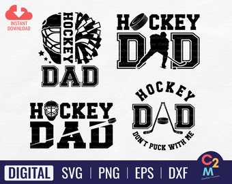 Hockey Dad Bundle SVG | Hockey Dad Shirt | Hockey Player SVG | Fun Hockey | Ice Hockey Svg | Sports Dad Svg | Cricut Cut File