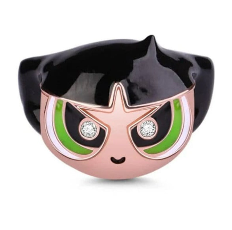 Powerpuff Girl Charm, Powerpuff Girl Inspired, Bubbles Charm, Buttercup