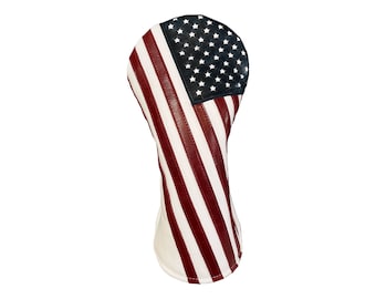 Stars and Stripes Leather Driver Headcover