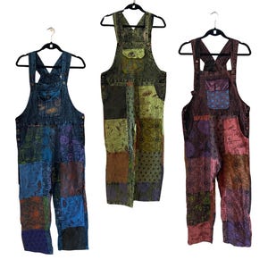 Patchwork Overalls