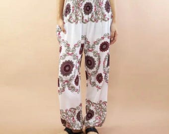 Mandala Chain Thai Harem Pants