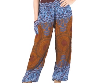 Mustard Honeycomb Thai Harem Pants