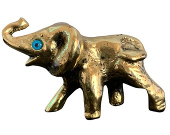 Bronze Elephant, Symbol of Wisdom, Metal Art Sculpture, Animal, Bronze Statue, Patina