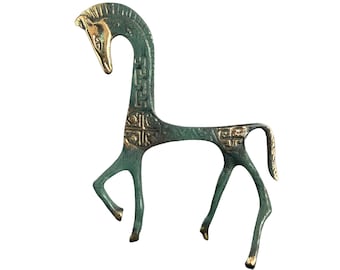 Horse Statue, Greek Horse, Metal Art Sculpture, Dancing Horse