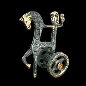 Rydwan Bogini Ateny, Brązowa Statua, Bogini Atena, Bogini Mądrości, Metalowa Rzeźba Artystyczna