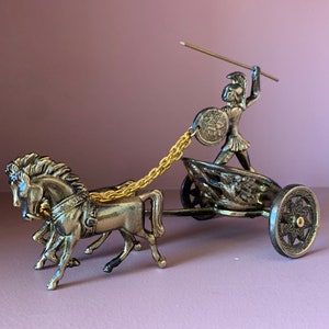 Achille Carro, Guerra di, Scultura in metallo, Guerriero, Ettore