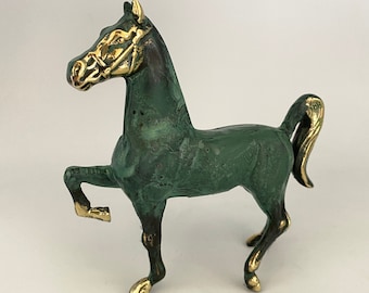 ブロンズ製ギリシャ馬像 - 古代抽象彫刻の馬の置物 - 動物アートギフト