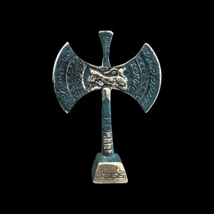 Double Axe, Bronze Office Decor, Metal Art Sculpture, Museum Replica, Minoan Civilization, Crete