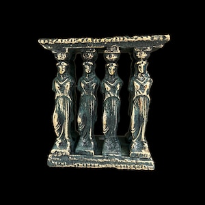The Caryatids of the Erechtheion, Acropolis, Athens Handmade Museum Replica, Bronze Statue, Bronze Office Decor, Metal Art Sculpture