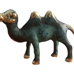 Camel Figurine, Bronze Office Decor, Metal Art Sculpture, Animals, Gift to Him, Gift to Her, Animal Décor