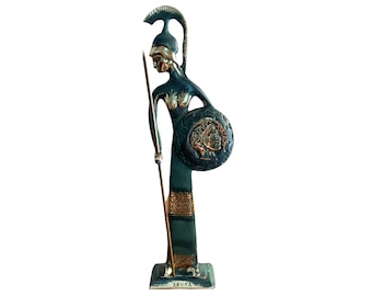 Goddess Athena, Bronze Statue, Goddess of Wisdom, Metal Art Sculpture