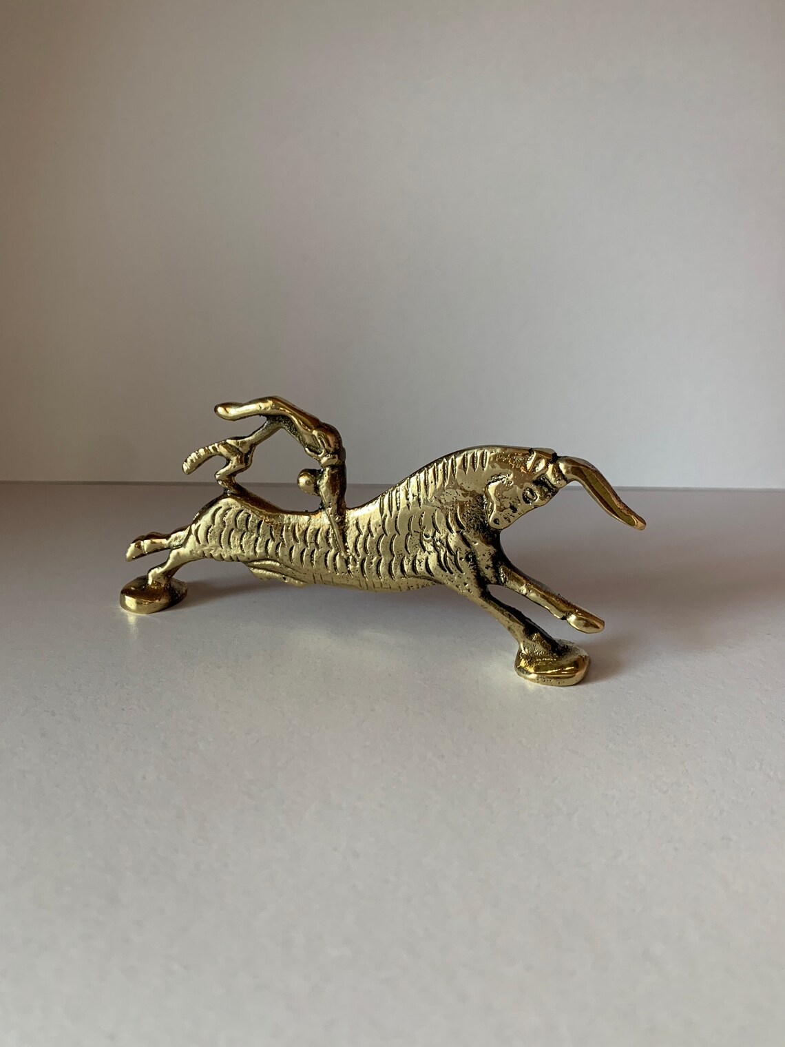 Bullleaping Bronze Bull Statue Metal Art Sculpture Crete Etsy