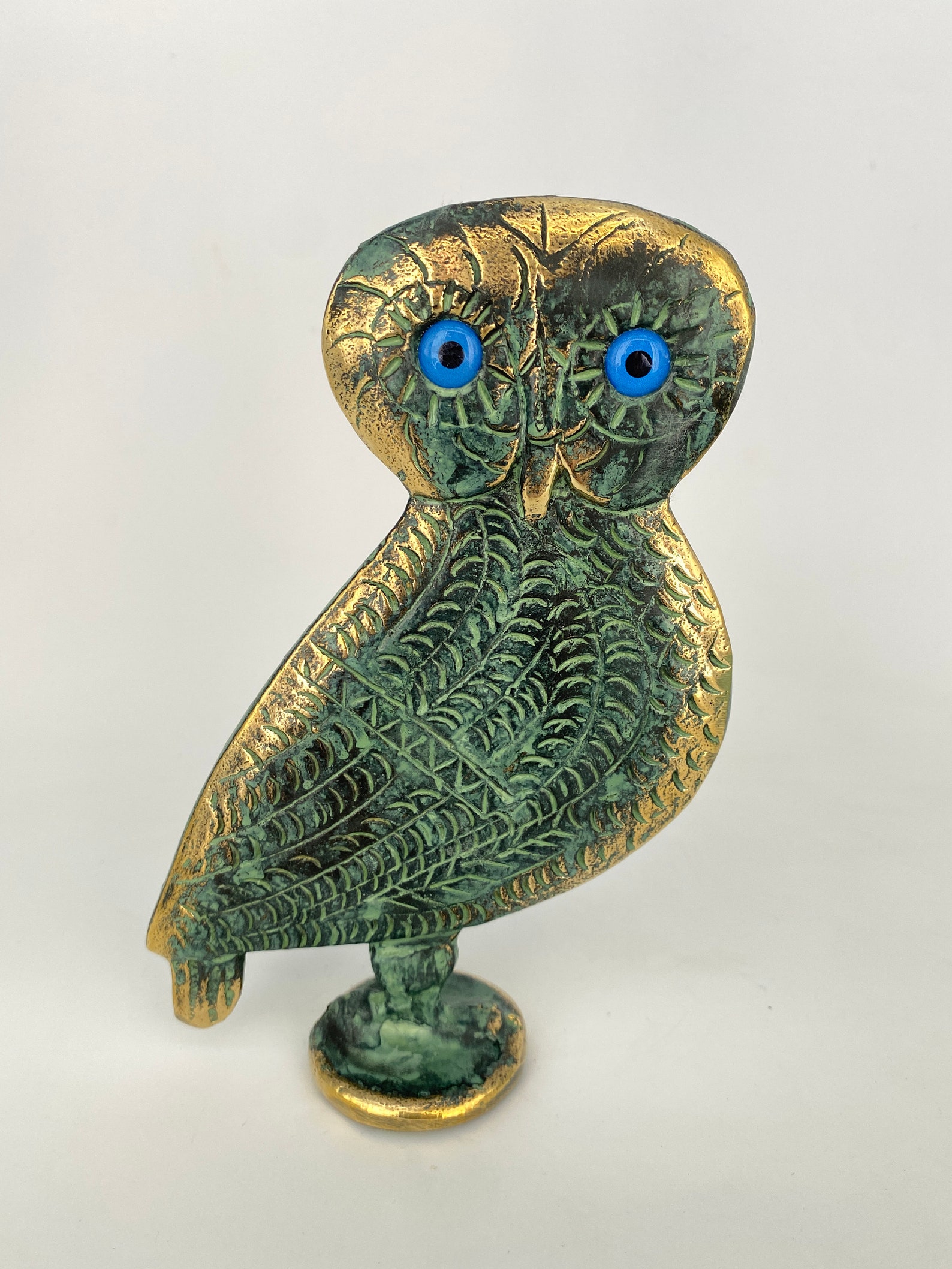 Owl of Athena Bronze Statue of Owl Greek Symbol of Wisdom | Etsy