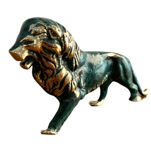 Bronze Lion Statue (Big), Metal Art Sculpture, Animals, Gift to Him, Animal Décor