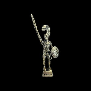 Statua di Achille, guerriero greco, decorazione per la casa e l'ufficio, statua greca in bronzo, scultura in metallo, guerra di Troia, eroe