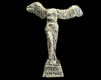 Winged Victory of Samothrace, Metal Art Sculpture, Museum Replica, Greek Goddess of Victory, Bronze Office Decor