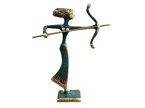 アルテミス 弓を持つ女性像 ブロンズ像 アルテミス 弓を持つ女性像