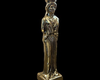 Caryatid of the Erechtheion, Acropolis, Athens Handmade Museum Replica, Bronze Statue, Bronze Office Decor, Metal Art Sculpture