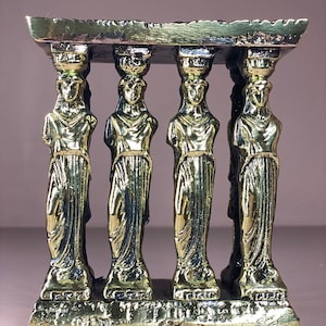 The Caryatids of the Erechtheion, Acropolis, Athens Handmade Museum Replica, Bronze Statue, Bronze Office Decor, Metal Art Sculpture
