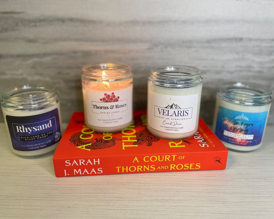 ACOTAR Inspired Soy Scented Candles 8oz Bookish Candles Etsy