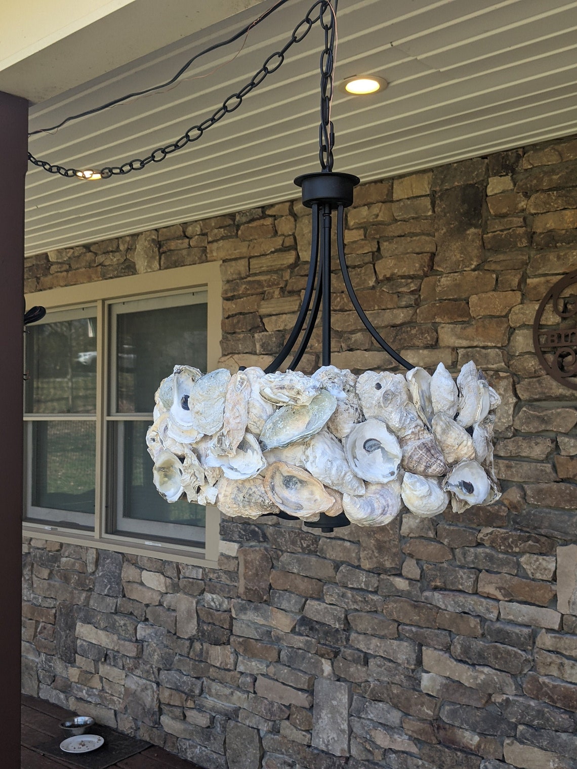 Custom Made Oyster Light Fixture Etsy