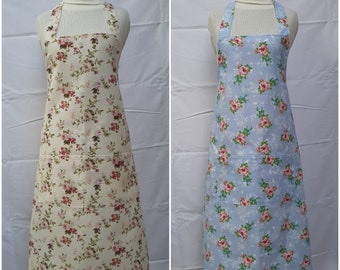 Country Apron, Roses, Flowers, Cooking, Baking, Birthday Gift, Kitchen Apron, Foodie, Gourmet