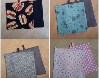 Ein Paar Topflappen genäht, Geburtstagsgeschenk, Küche, Kochen, Backen