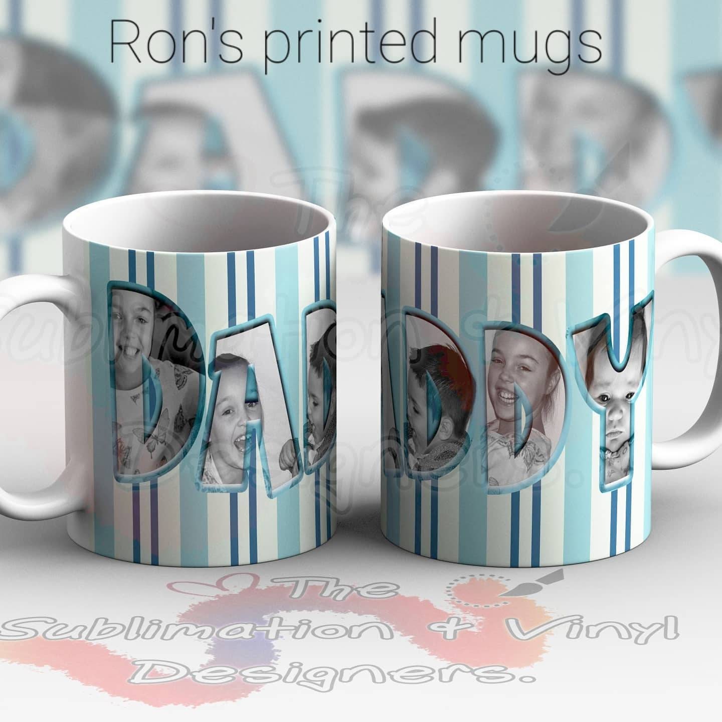 Father's day mug design add your photo to the design for Etsy