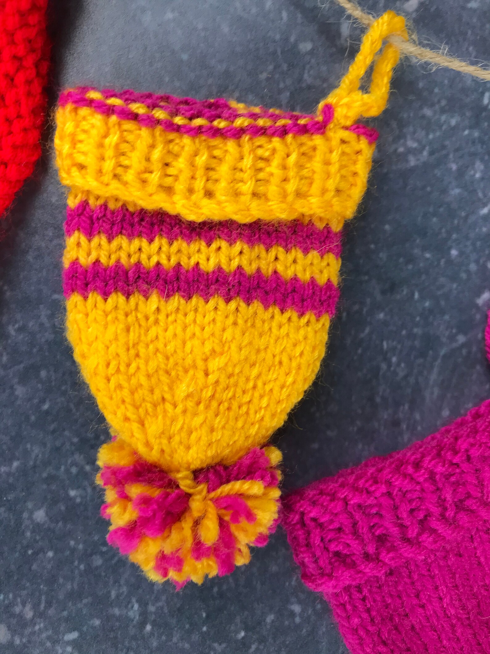 Hand Knitted Advent Calendar Etsy Hand Knitted Advent Calendar Etsy