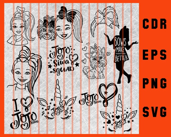 Jojo Siwa bundle svg png Jojo Siwa svg files for cricut | Etsy