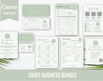 Craft Show Business Bundle, Canva Templates (Digital Download)