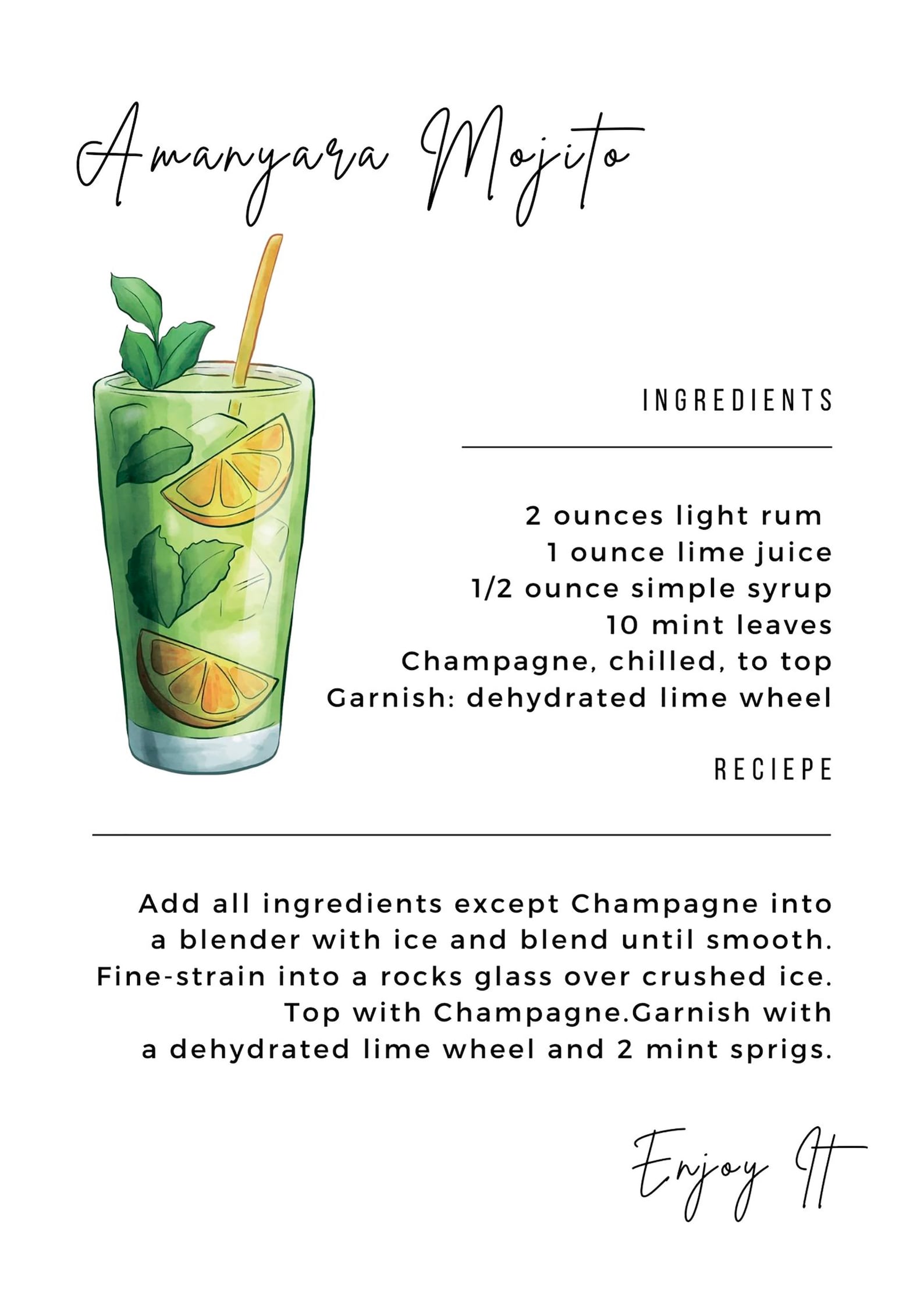 Cocktail Recipe Card Template Canva - Il 1588xN.4446401343 H4yy 