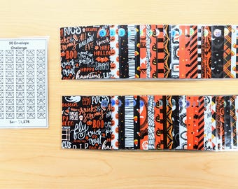 50 Envelope Savings Challenge | Mini Box Savings Challenge | Altered Envelope Challenge | Savings Challenge Kit | Halloween Edition