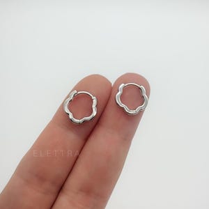 Mini Silver Huggie Hoops, Stainless Steel Hoops, Silver Huggie Earrings, Waterproof, No Tarnish, Small Hoop Earrings, Gift for Her
