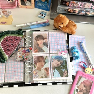 Binder filler sheets kpop binder inserts deco accessories missing photocard placeholder for collectors toploader mailing deco image 1