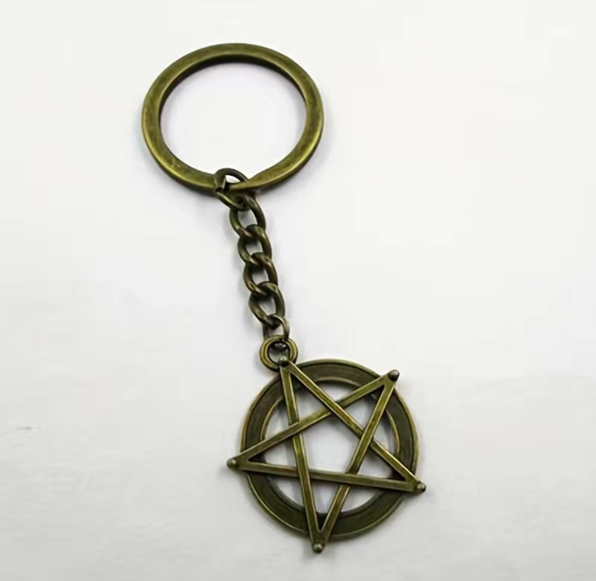 Crowley supernatural keychain - Etsy België, image size:1179x1149
