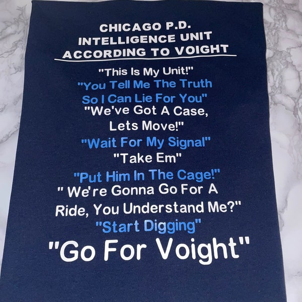 Hank Voight Chicago Pd Tshirt