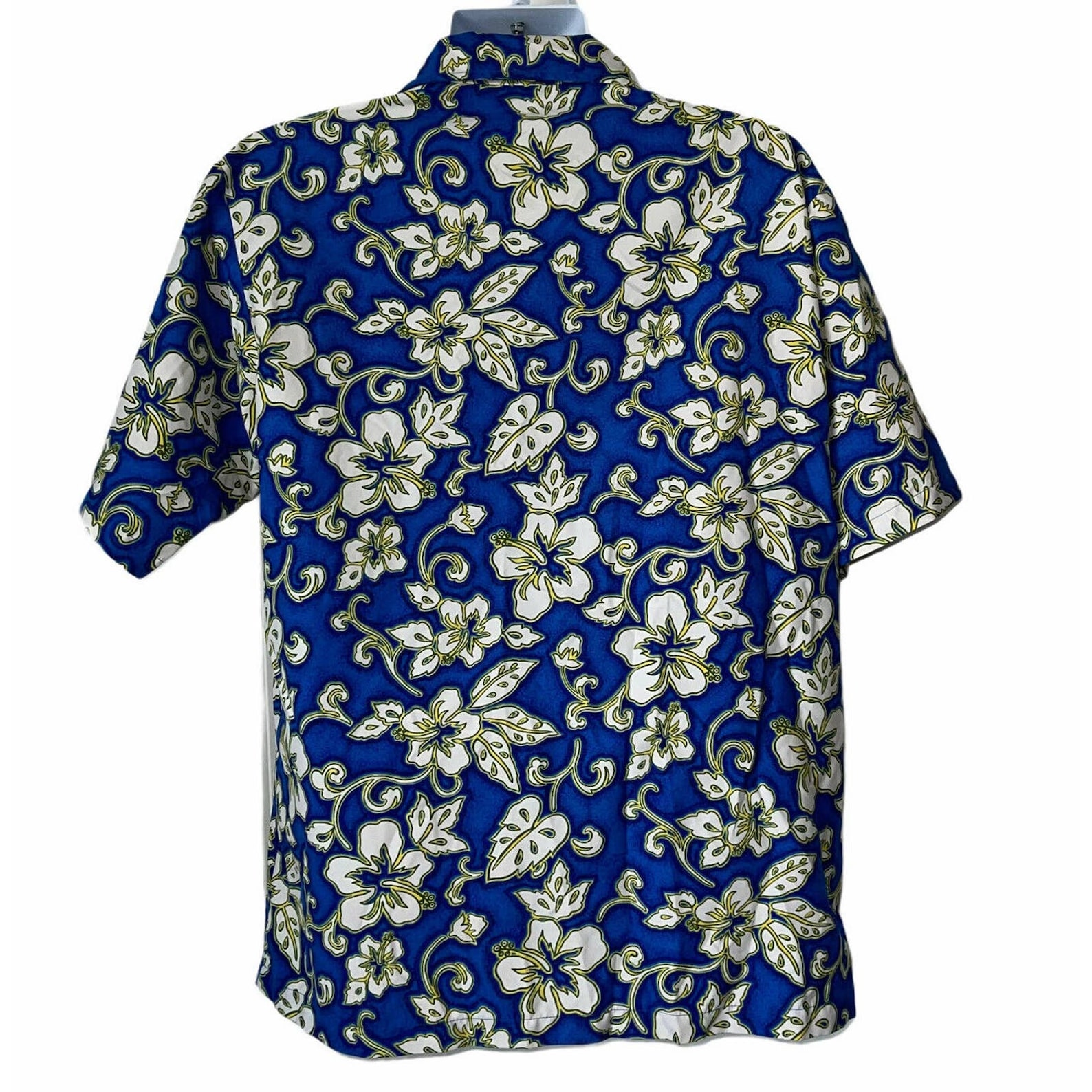 Odo Blue Hawaiian Floral Vintage Shirt M | Etsy