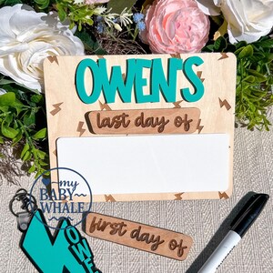 Personalized Back To School Sign First Day Of School Photo Prop Custom Kids School Board  Reusable Dry Erase Sign Prop Picture Day