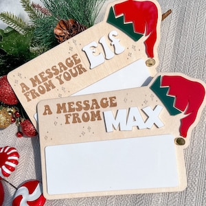 Elf Message Board |Elf Accessory| Elf Prop|Christmas for Kids| Elf Tradition| Elf Games| Christmas Elf| Elf Letter| Elf Ideas