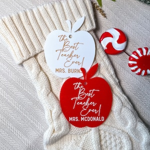 Teacher Ornament| Teacher Christmas Ornament|Personalized Teacher Gifts|Best Teacher Ever|Teacher Gift|Teacher Appreciation|Acrylic Ornament