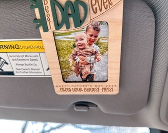 Custom Photo Car Visor Clip| Father's Day Gift| Father's Day Fridge Photo Magnet| Personalized Picture Frame|Photo Frame | Gift for Dad |