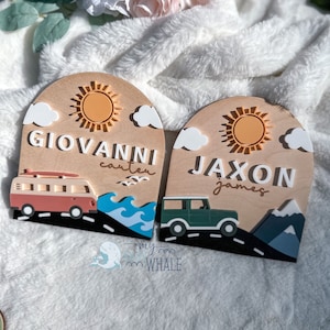 Boy Name Sign, Baby Announcement Sign, Personalized Baby Name Sign For Hospital, Wooden Name Sign,Arch Name Announcement Sign, Newborn Photo