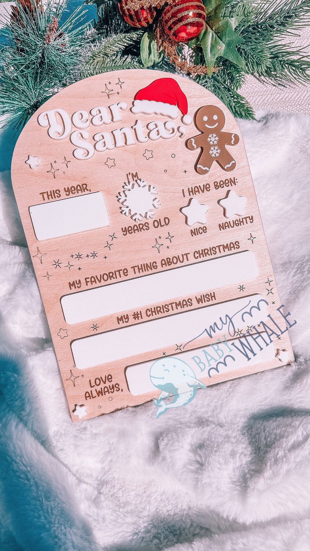 Dear Santa Sign| Santa Letter| Santa Sign| Christmas Wood Signs| Dry ...