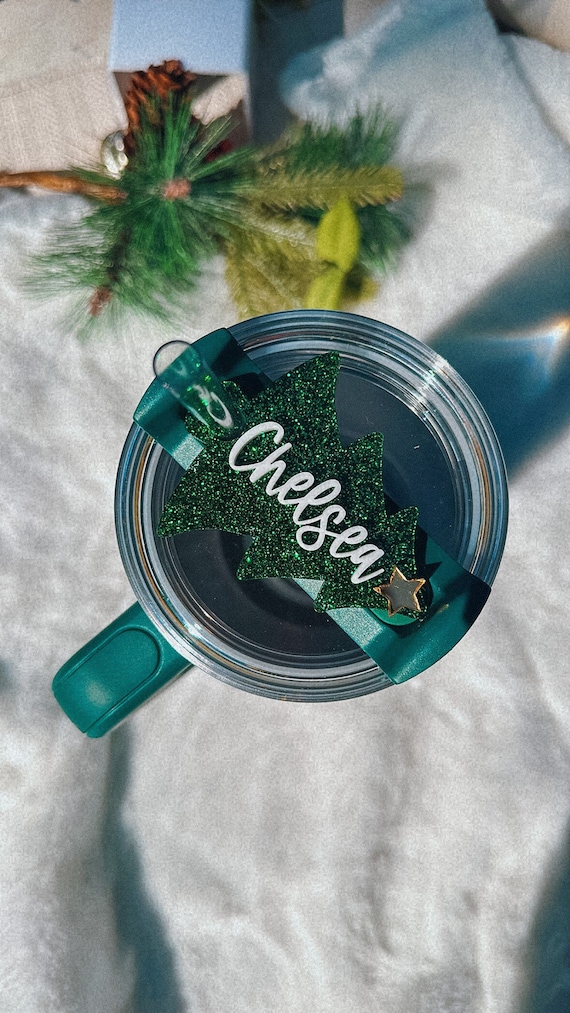 Christmas Stanley Name Plate Gift for Mom Stanley Name Plate for H2.0name  Tag for Lid Christmas Tumbler Cup Accessories Stanley Tag 