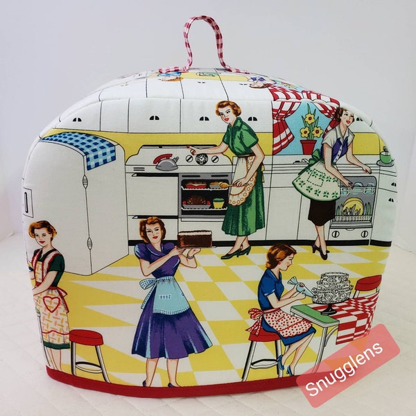 SNUGGLENS Toaster Cover, 2 Slice or 4 Slice, Retro Kitchen Toaster Cover