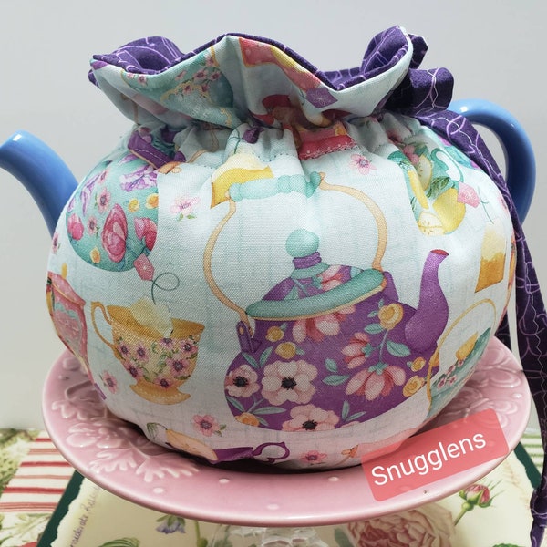 SNUGGLENS Tea Pot Cozy Cover, Tea Accessory, Insulated, Reversible, 5 sizes