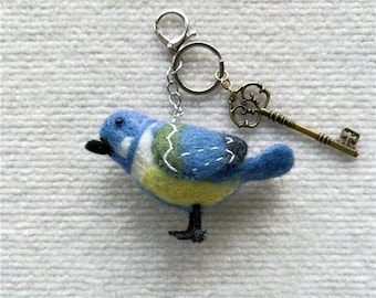 Knitted bird, felt bird, keychain, Christmas pendant, Christmas decoration, crocheted decoration, Christmas tree decoration